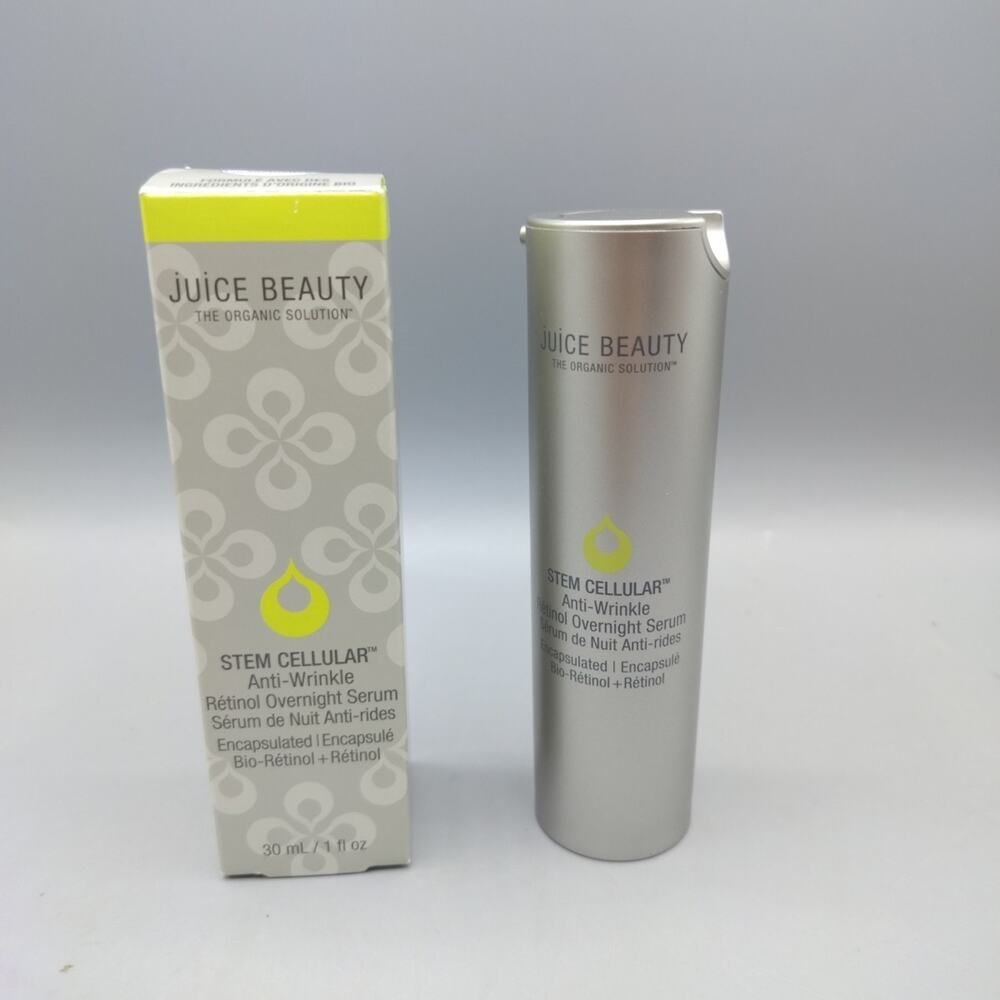 Juice Beauty ANTI-WRINKLE BOOSTER OVERNIGHT SERUM Organic Ingredients 1fl oz